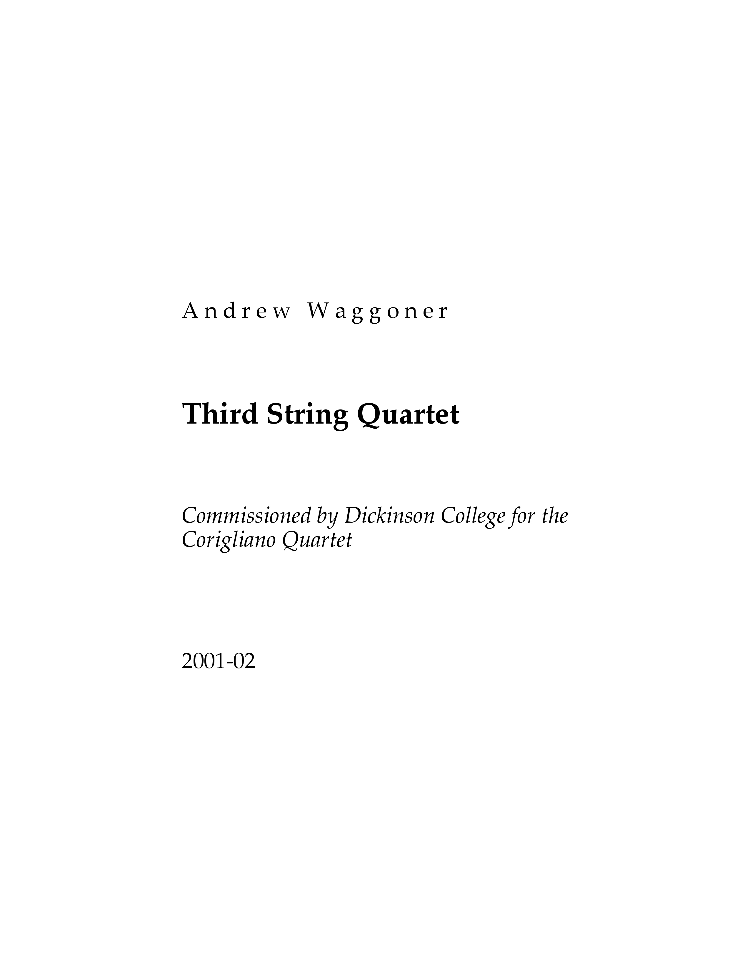 Third String Quartet - Click Image to Close